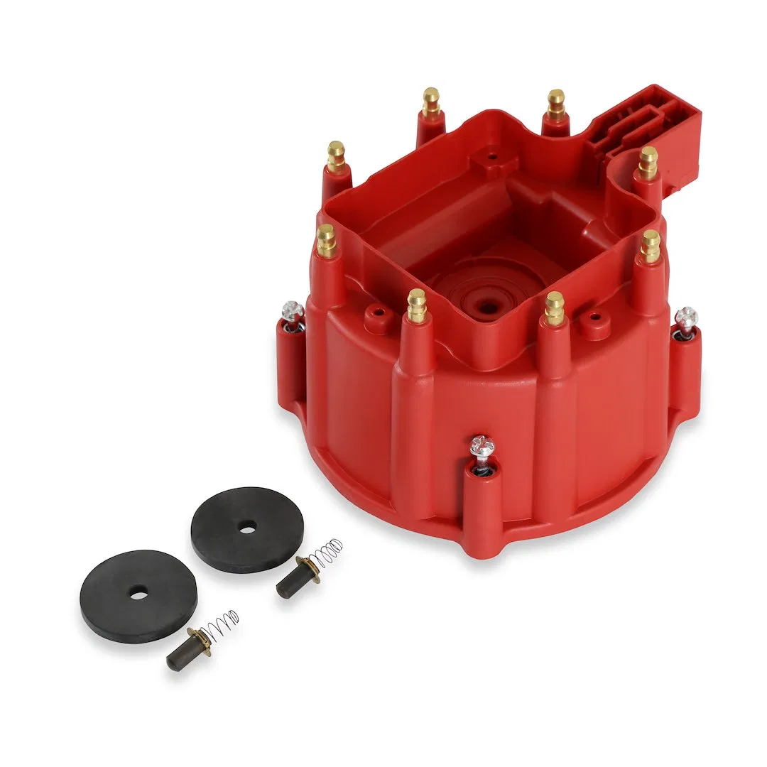 8411 – MSD CO. Distributor Cap, For Use With GM HEI Distributors HEI Clip Down HEI Style Posts Red - view 2